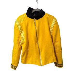 Captain Christopher Pike Yellow & Black Full-Zip Jacket XL